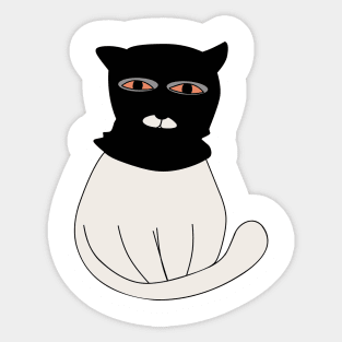 Gangster cat Sticker